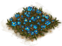 Flowerbed (blue)