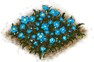 Flowerbed (Bright blue)